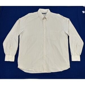 Canali Shirt Men's XXL Beige Long Sleeve Button Down Designer